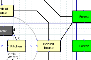 Mini-Zork map