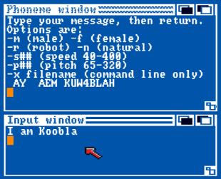 Interactive SAY tool on AmigaOS